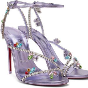 ✨️SALE✨️ BRAND NEW✨️ Limited Edition CHRISTIAN LOUBOUTIN Joli Queen Crystal 38.5